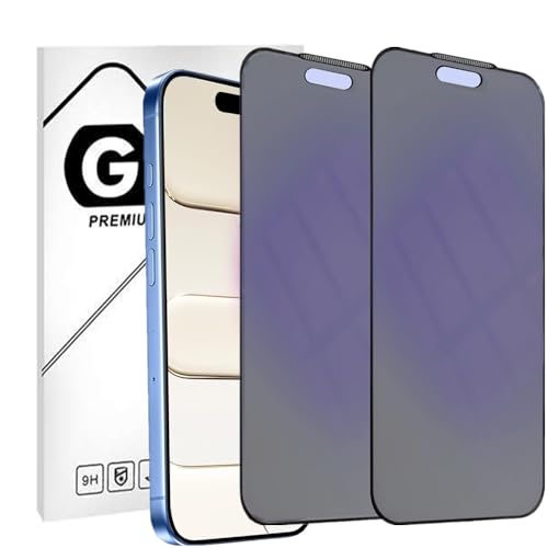 【ブルーライトカット&覗き見防止&アンチグレア】LXBESOS for iPhone 17 Air ガラスフィルム【2枚セット】覗き見防止 左右 プライバシー保護 さらさら感 対応アイフォン17 Air アンチグレア フィルム 日本旭硝子製 反射防止 9H