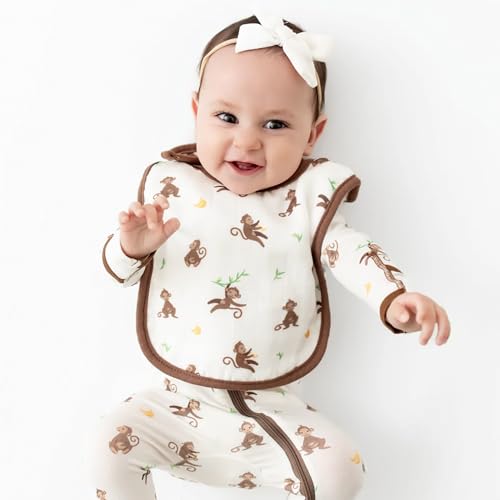 Image of Bamboo Little Soft Baby Footie Pajamas, Baby Clothes, Newborn Sleepers, 95% Viscose and 5% Spandex, 0-24 Months