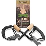 AVERSEL Fire Striker Ferro Rods - 5x3/8 in Original Flame Ferro Rod Fire Starter Kit - Flint and Steel Fire Starter Survival Tool Kit for Bushcraft Survival - Flint and Steel Fire Starter Kit