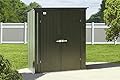 Scotts 5' x 3' x 6' Garden Storage Cabinet, Compact Outdoor Lockable Metal Shed Kit for Backyard, Patio, and Lawn