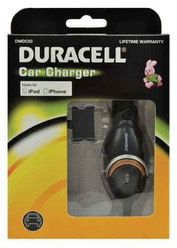 Duracell - Caricabatterie per Auto, per iPhone e iPod