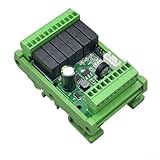 Autilyshop FX2N-14MR SPS-Eingangs-Ausgangsmodul 8IN 6OUT Relaisausgang DC 24V Industrielle Steuerplatine mit USB-Programmieranschluss für Automatisierungssysteme