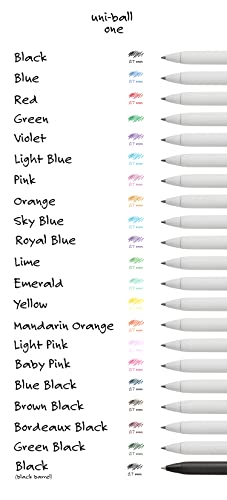 Uniball One Gel Pen, 12 Black Pens, Medium Point 0.7Mm Gel Pens, Fine Point, Smooth Writing Pens, Home Office Supplies By Uni-Ball, Colored Pens, Ink Pens For Journaling, Ballpoint Pens, Bulk Pens #TOP4