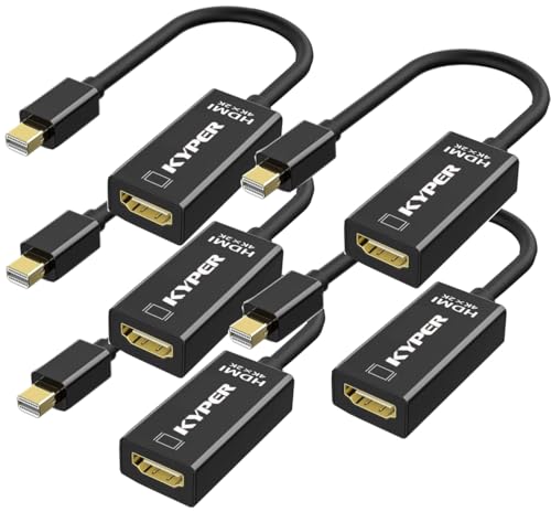 Adaptador Mini DisplayPort a HDMI 4K Kyper convertidor Thunderbolt 2 para MacBook Pro y monitor