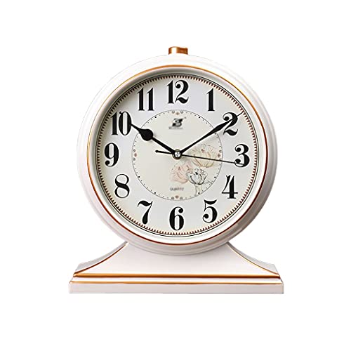 Reloj de mesa retro silencioso a batería para decoración de dormitorio en color A 2