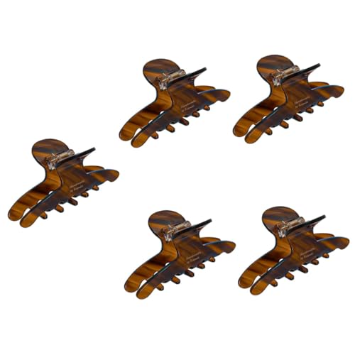Pince à cheveux acétate Housoutil : lot de 5 clips à mâchoire chic pour coiffures de femmes