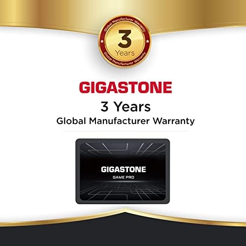 Gigastone Game Pro SSD 1TB 2.5 inch Internal Solid State Drive, 3D NAND SATA III 6Gb/s Read up to 540MB/s. 2.5" SSD Compatible with PS4, PC, Laptop and Desktop