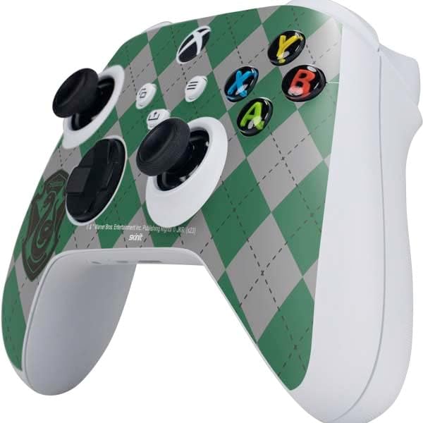 Miniatura 2 de Skinit Decal Gaming Skin Compatible with Xbox Series S Controller - Officially Licensed Wizarding World Harry Potter Slytherin Crest Design