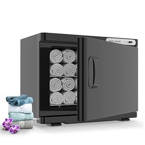 Hot Towel Warmer, 23L Towel Cabinet Hot Bath Towel Heater Professional Large Capacity Black Color for Spa Beauty Salon Barber Shop and Home Use