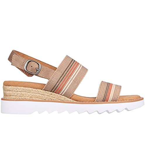 Skechers Sandales Desert Kiss Hi pour femme, Taupe et multicolore, 37 EU