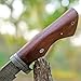 Natural Ash Wooden Handmade Damascus Steel Hunting Knife, Hand Forged Camping Knife, Gift For Him A-096