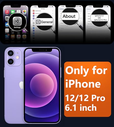 Image of FNTCASE for iPhone 12 Case: for iPhone 12 Pro Translucent Matte Back Cover, Metal Button, Shockproof Military Grade Drop Protection- Rugged Durable Protective Bumper (Red)