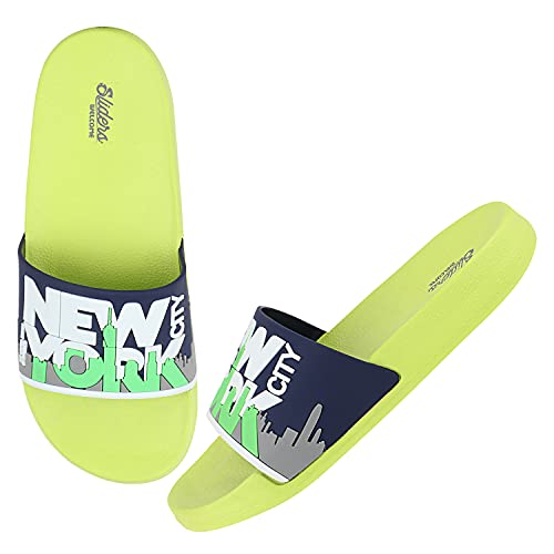 Image of URJO Kids's Sliders /Slippers Lightweight Super Flexible Arch Support Durable Anti Skid & Stylish Dailywear Sliders /Slippers for Boy's & Girl's