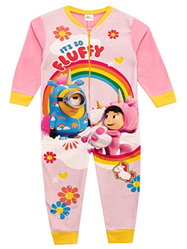 Grenouillère Minions Pyjama Rose Combinaison pour Fille - 5-6 Ans: 116cm