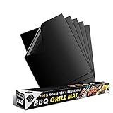 100% SIN PEGATINAS Y HACER LA PARRILLA FÁCIL - Nada caerá a través de las rejillas de la parrilla o se quemará. Ayuda a retener los jugos y nutrientes naturales de los alimentos perfectamente. Lo mejor para asar bistec, cerdo, tocino, mariscos, verduras, pizza, brochetas e incluso freír un huevo.