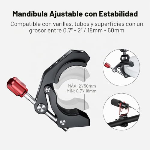 Soporte de Abrazadera NEEWER ST81 para Grabar Vlogs y Vídeos en Estudios Creativos 4