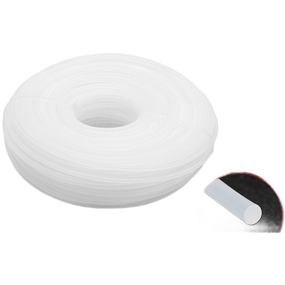 Hilo de desbrozadora de 3,0 mm, reforzado con acero, hilo de nailon duradero para cortacésped, cuidado de malas hierbas, correa de corte resistente, accesorios para herramientas de jardín