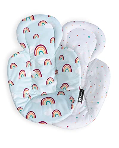Édition spéciale : 4moms Coussin pour bébé balançoire bébé Baby RockaRoo, imprimé des deux côtés, doux, petit arc-en-ciel Cover