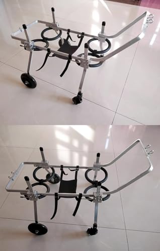 Chariot médical pour petit chien et chat paralysé avec poignée - 8