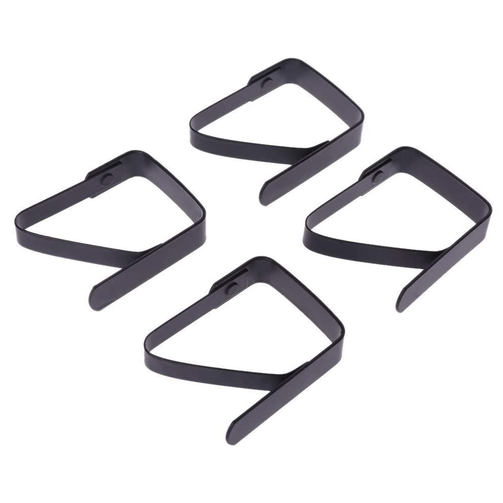 Ehwisbe Black 4 Pcs Tablecloth Clip Tablecloth Fixing Clip 5X4cm Tablecloth Clip For Buffet Banquet/Barbecue/Garden Party
