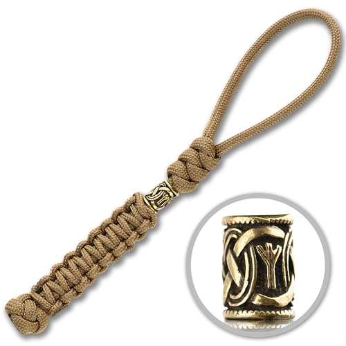 M-Tac Skull Knife Lanyards with Beads - Paracord Lanyard - Tactical Lanyard for Knife