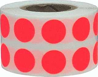 White Color Coding Dot Stickers 12.7 mm 0.5 Inch Round 1000 Count