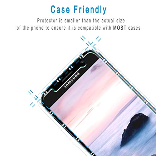 Hptech (2-Pack Galaxy S7 Screen Protector - Tempered Glass Film For Samsung Galaxy S7, Easy To Install, Bubble Free, 9H Hardness #TOP5