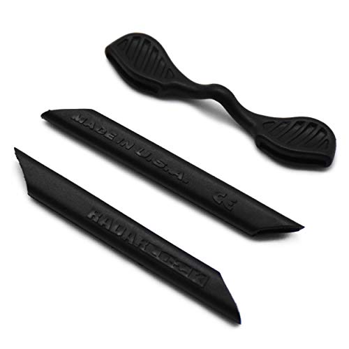 SOODASE Noir Kit caoutchouc silicone de rechange Pour Oakley Radarlock Path/Pitch/Edge Series Des lunettes de soleil