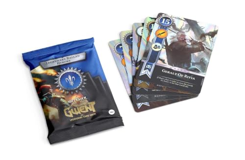 Gwent: 10 Legendary Ballad Northern Realms Sammelkartenspiel Boosterpack mit 10 Karten