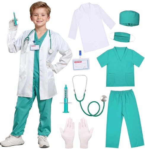 Disfraz de doctor para niños miniatura 1