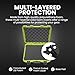 NANUK 910 Hard Case with Customizable Cubed Foam, IP67 Waterproof, Dustproof and Impact Resistant, 14.3” x 11.1” x 4.7”, Rugged Construction for Ultimate Protection, Made in Canada – Lime