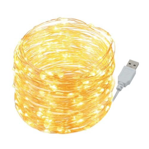Led Lichterkette mit USB, 5M 50LED Kupferdraht Lichterkette mit...