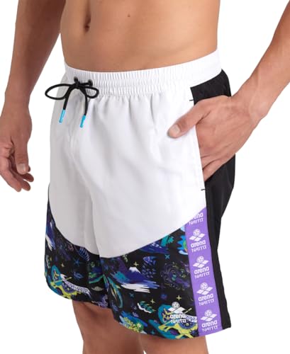 ARENA Fun Planet Capsule Collection Men’s Beach Bermuda Swim Short Soft Comfortable Boxer Pool Beach Vacation Swimsuit4