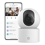 XIAOMI C201 1080p Pan/Tilt Indoor Camera House, WiFi Security Camera, 360° View, Colour Night Vision, Pets Dogs Monitor Cameras, Works with Alexa & Google