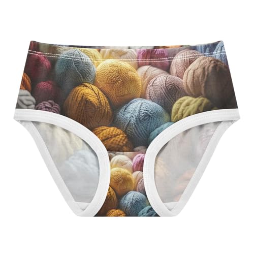 Colorful Balls Yarn Toddler Girls's Underwear 2T 202c0177