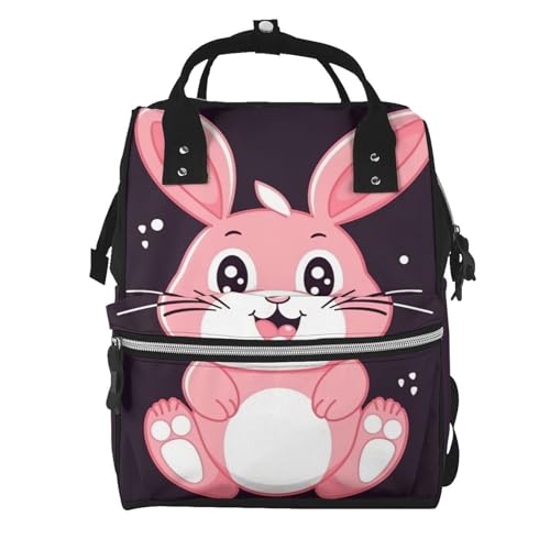 Sac à dos à langer motif lapin sac pour maman grande capacité femme décontracté