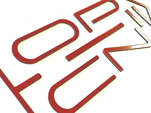 Image of Red Tailgate ABS Plastic Letters for Pontiac Firebird /Trans AM 1993-2002 Rear Inserts Not Decals