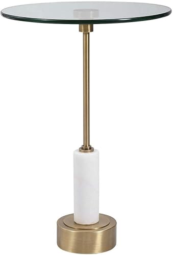 Miniatura 2 de Uttermost Portsmouth - Mesa decorativa de latón cepillado de 15 3/4 pulgadas de ancho