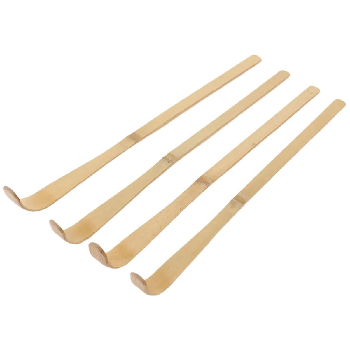 Lot de 20 Cuillères à Matcha en Bambou Faites à La Main, Cuillères à Thé Chinoises Traditionnelles à Crochet Chashaku pour La Cérémonie du Thé Et du Café, 17,5 x 0,85 Cm