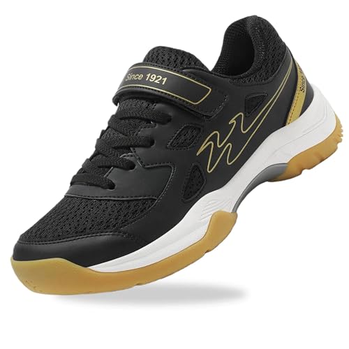 cungel Kids Volleyball Tennis Pickleball Badminton Shoes...