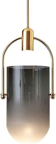 Lámpara de techo decorativa artística, pantalla de cristal, lámpara colgante minimalista moderna, decoración nórdica de techo para comedor,