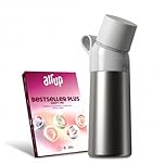 AIR UP® Twist Pro Steel Starter Set 480 ml I Borraccia in acciaio inox I 5 pods aromatizzati senza zucchero I Mantiene il freddo 14h I Tappo ermetico I Argento