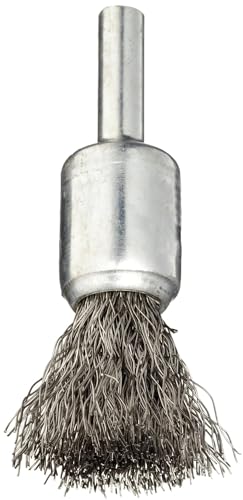 Weiler 10014 1/2" Crimped Wire End Brush, .0104" Stainless Steel Fill, Made in the USA (Pack of 10)