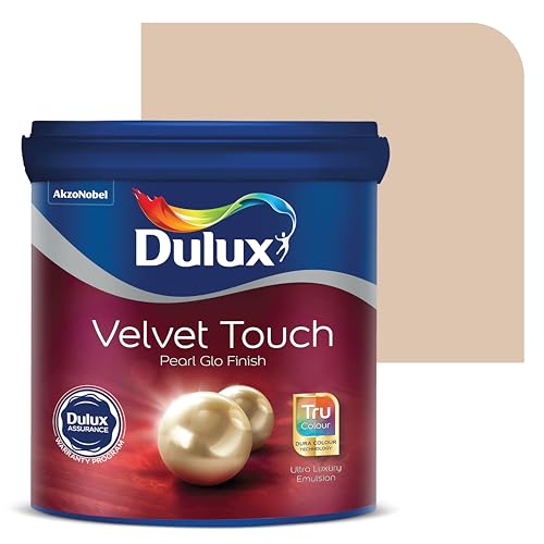 Image of Dulux Velvet Touch Pearl GLO Interior Emulsion Paint (10L, Tahoe's Stone) - Luxurious soft-sheen wall paint, highly durable, washable, rich, intense colors, with 6-year warranty