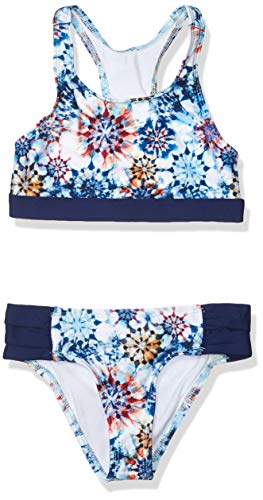 Image of Next By Athena Girls' High Neck Bikini Top & Chopra Bottom Swimsuit Set