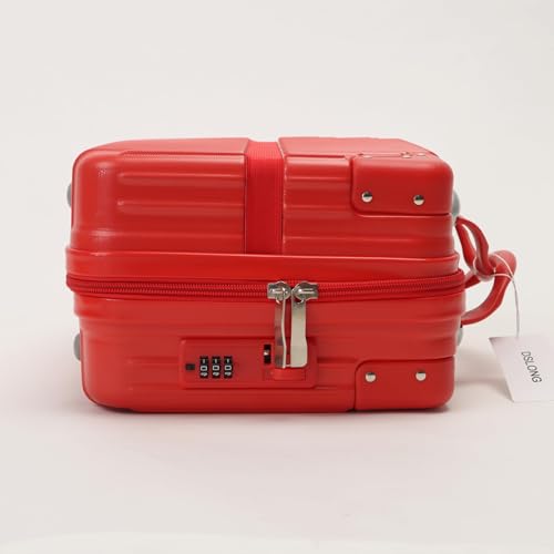 DSLONG Orange Small Suitcase, Hard Luggage To Carry With You4