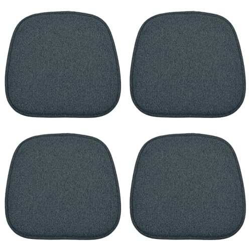 HAVARGO Lot de 4 Coussins antidérapants pour chaise, coussin pour siège d'Esszimmer, lavable, pour chaises de bureau, intérieur/extérieur, jardin - 41 x 39...