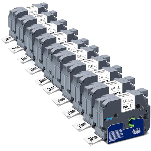 Ruban TZ-251 24 mm Absonic pour remplacer vos étiquettes effacées Brother