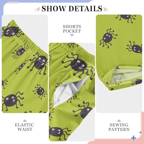 ZZXXB Spiders Boys Long Pants Soft Trousers Elastic Waist Kids Lounge Bottoms with Pockets S-XL4