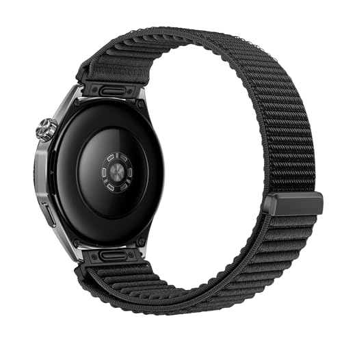 Image of XMUXI One Click 22mm Watch Band Compatible with Huawei Watch GT7 GT6 /GT5 /GT4 /GT3 /GT2 46mm Strap Quick Release 22mm for Forerunner 265 /255 /Venu 4 45mm /Venu 3 /Venu 2 /Vivoactive 4,Bip 6 Nylon Bands